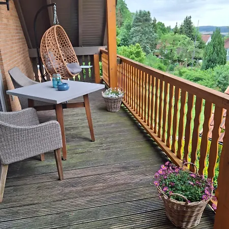 Korf - Im Weserbergland Mit Grossem Balkon شقة Extertal